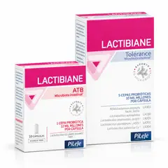 GENERICO - Pack X2 Probiotico Lactibiane Atb Pileje 10 Caps Protege La Flora