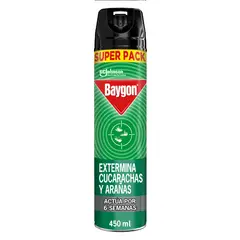 BAYGON - Insecticida Cucarachas y Arañas Aerosol 450 ml
