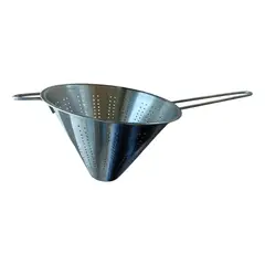 GENERICO - Colador Chino de Acero Inoxidable 20x13 cm para Cocina