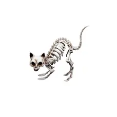 GENERICO - Adorno Halloween Esqueleto Gato 19 Cm 1 Unidad