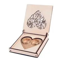 GENERICO - Caja Organizadora de Madera para Joyas y Anillos