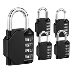 GENERICO - X5 Candado De Seguridad Candados Con Clave 4 Digitos