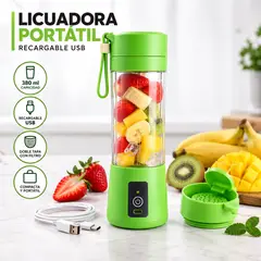 MOVI - Licuadora Portátil Recargable USB para Batidos y Jugos