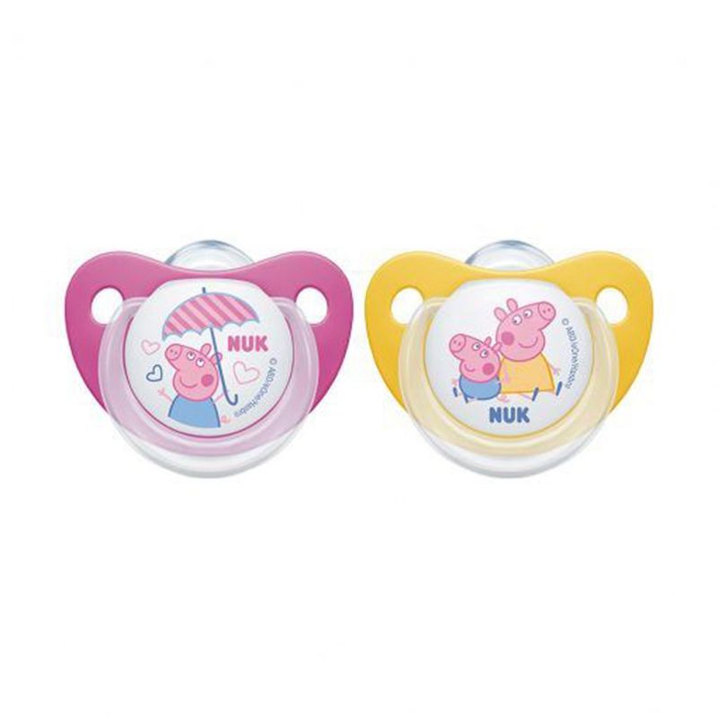 NUK - Chupete Peppa Pig  0-6 Meses Rosa Nuk