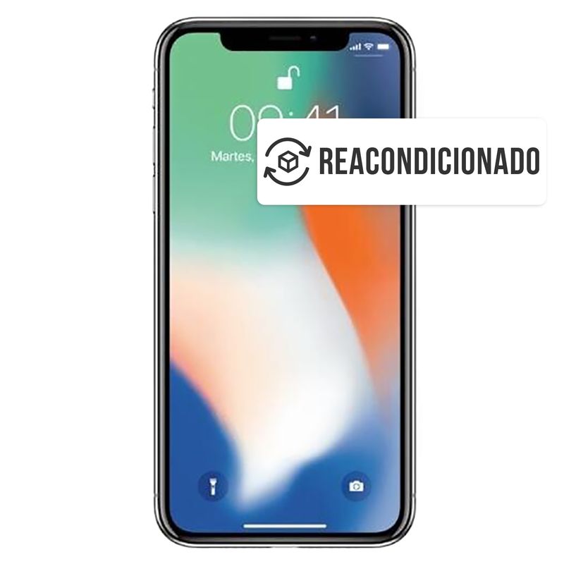 APPLE - Iphone X 256Gb - Silver - Reacondicionado