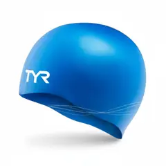 TYR - GORRO DE NATACION SILICONA AZUL