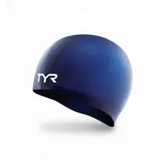TYR - GORRO DE NATACION SILICONA NAVY