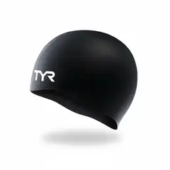 TYR - GORRO DE NATACION SILICONA NEGRO