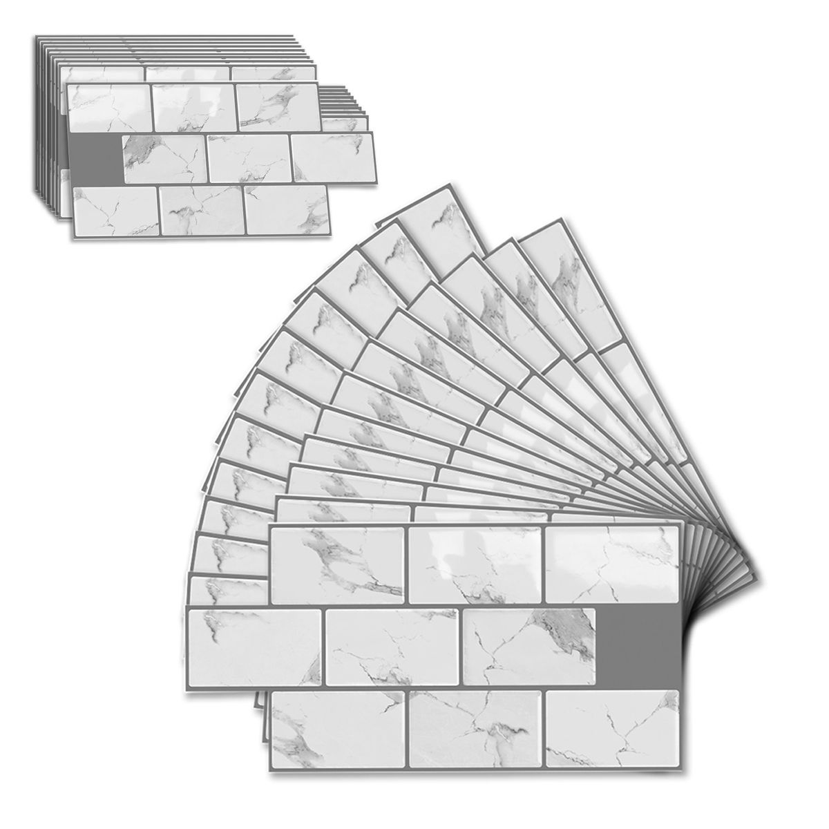 Pack 20 Piezas Mosaico Autoadhesivo 3d Brick 30cm X 15cm, marca ATURE - Foto Principal
