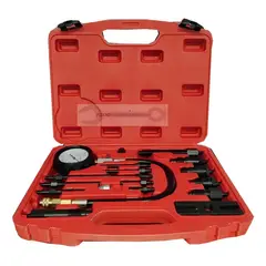 GENERICO - Compresímetro Diesel Work Tools Auto Camioneta 15 Adaptadores 47cm