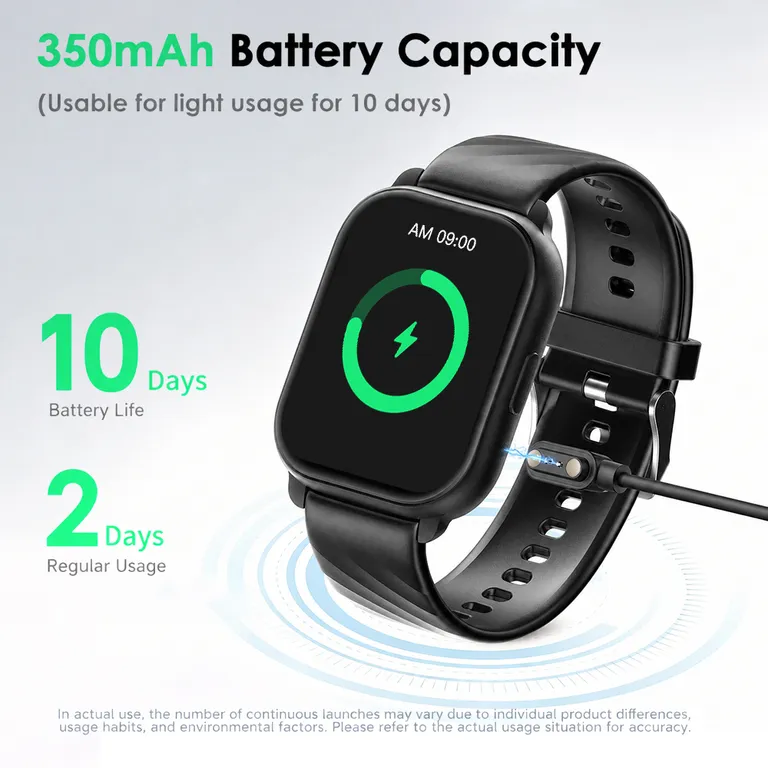 Reloj Inteligente Watch E01, Pantalla 2.01", Llamadas Bluetooth, IP68