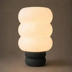 SLVJE - Lámpara de Mesa LED Moderna Diseño Orgánico Negro