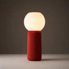 SLVJE - Lámpara de Mesa LED Moderna Diseño Envolvente Terracota
