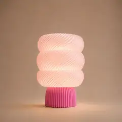 SLVJE - Lámpara de Mesa LED Moderna Diseño Compacto Rosa