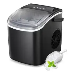 IMPORTCLICK - Máquina Hielo Compacta Portátil 15KG Negro