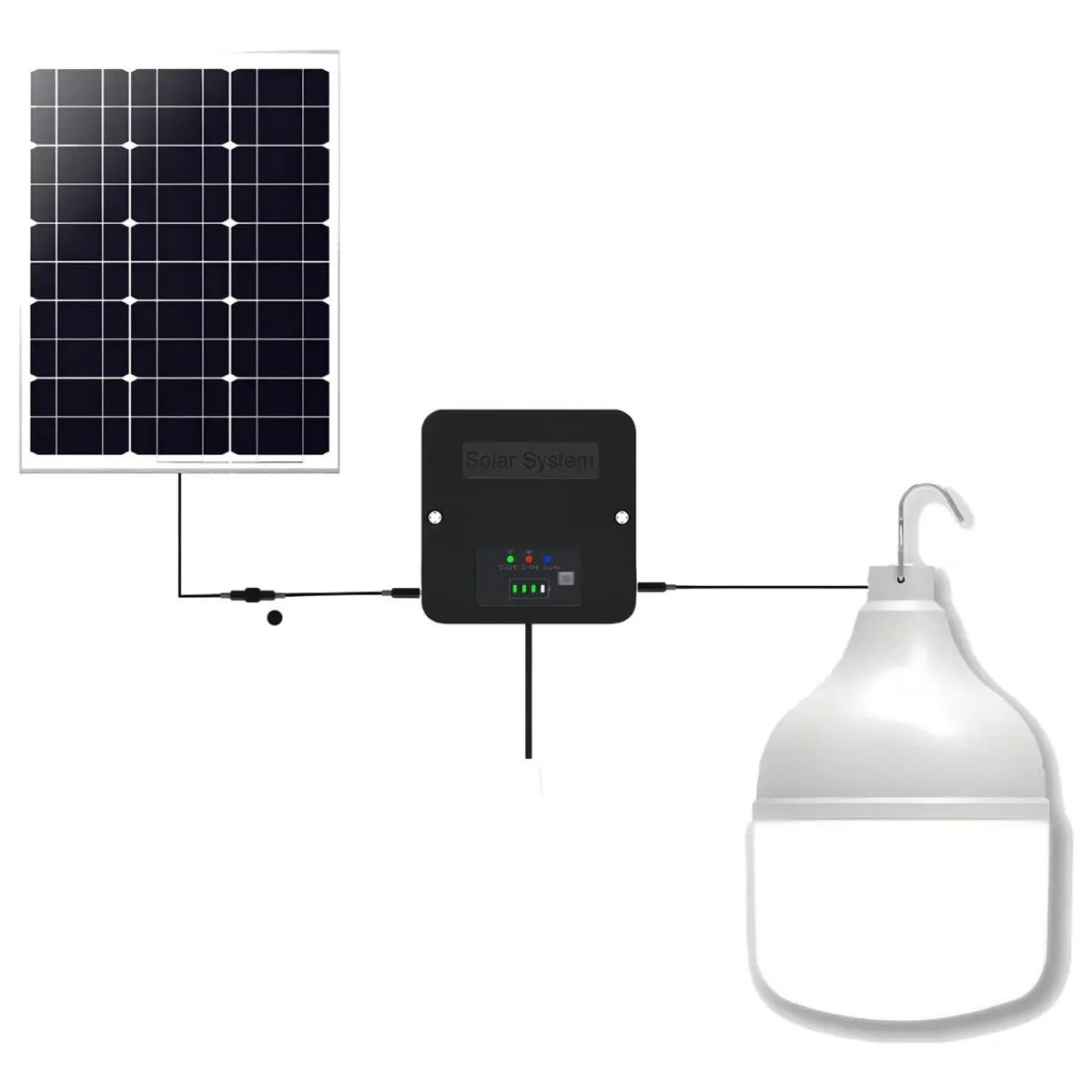 LOGIC - Sistema Solar Logic  FreeLuz Dos AmpolletasT120 50W