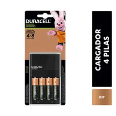 DURACELL - Pack Cargador De Pilas Aa/aaa + 4 Pilas Aa Recarg.