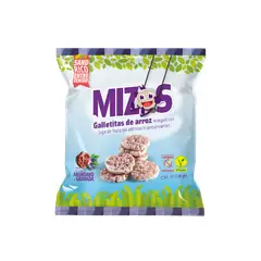 MIZOS - Galletas de Arroz con Arándano y Granada al por mayor 16 g - 28 uds.