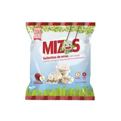MIZOS - Galletas de arroz con Manzana al por mayor 16 g - 28 uds.