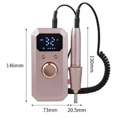 GENERICO - Torno Para Uñas Profesional Inalámbrico Recargable 35000 Rpm