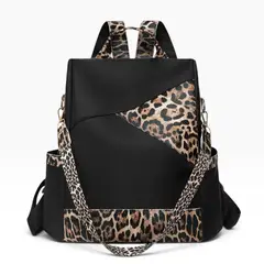 GENERAL - Mochila Cartera Mujer Antirrobo Con Diseño Animal Print