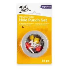 MONT MARTE - Set De Perforadores Para Arcilla Polimérica 16 Pc