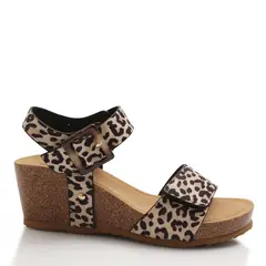 VIA UNO - Sandalia Mujer Solea Alba Leopardo