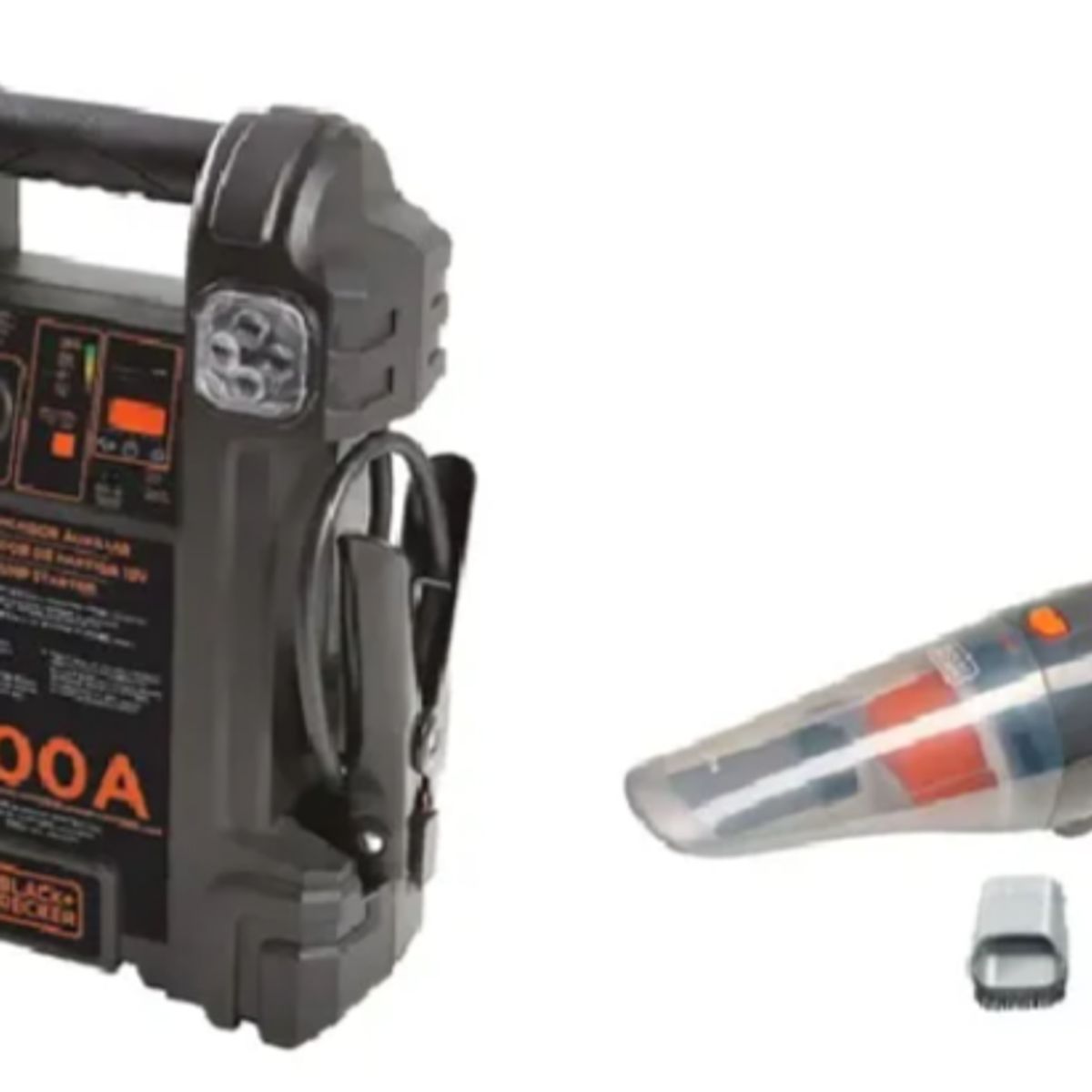 B & D - KIit Arrancador Auxiliar  de 500Amp + Aspiradora para auto de 12V-360ml / modelo: JS500S-BDCV370 b&d