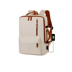 TIOZONEY - Mochila De Viaje Cabina Impermeable Equipaje De Mano Beige 22L