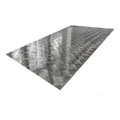 METALFER - Pack 5 Plancha Diamantada de Aluminio 1.3mmx1000x3000