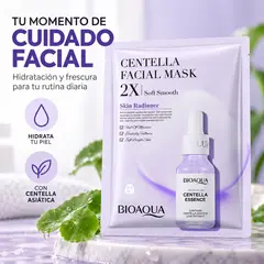 MOVI - Mascarilla Facial BIOAQUA Centella Asiática – Efecto Luminosidad y Suavidad Skin Radiance
