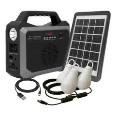 MLAB - Radio Con Panel Solar De Emergencia 9653 Negro