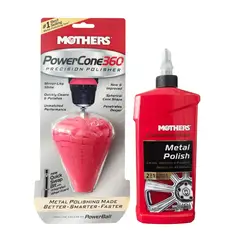 MOTHERS - Kit Pulido de Metales Líquido Metal Polish + PowerCone 360
