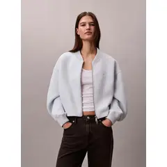 CALVIN KLEIN - Chaqueta Bomber Holgada Celeste