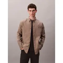 CALVIN KLEIN - Camisa Oxford Clásica Beige