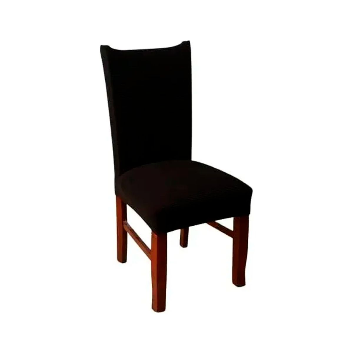 CHINA - Funda Para Sillas Tela Gruesa Asiento Comedor Negro x6