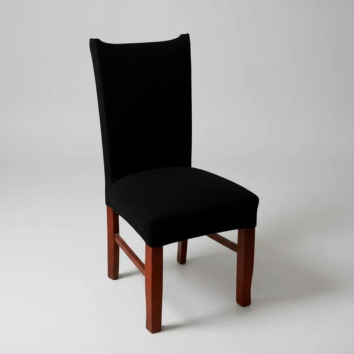 CHINA - Funda Para Sillas Tela Gruesa Asiento Comedor Negro x6