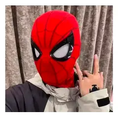 GENERICO - Máscara Cosplay Spiderman Con Ojos Móviles