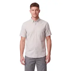 KOTTING - Camisa Manga Corta Look Lino Hombre