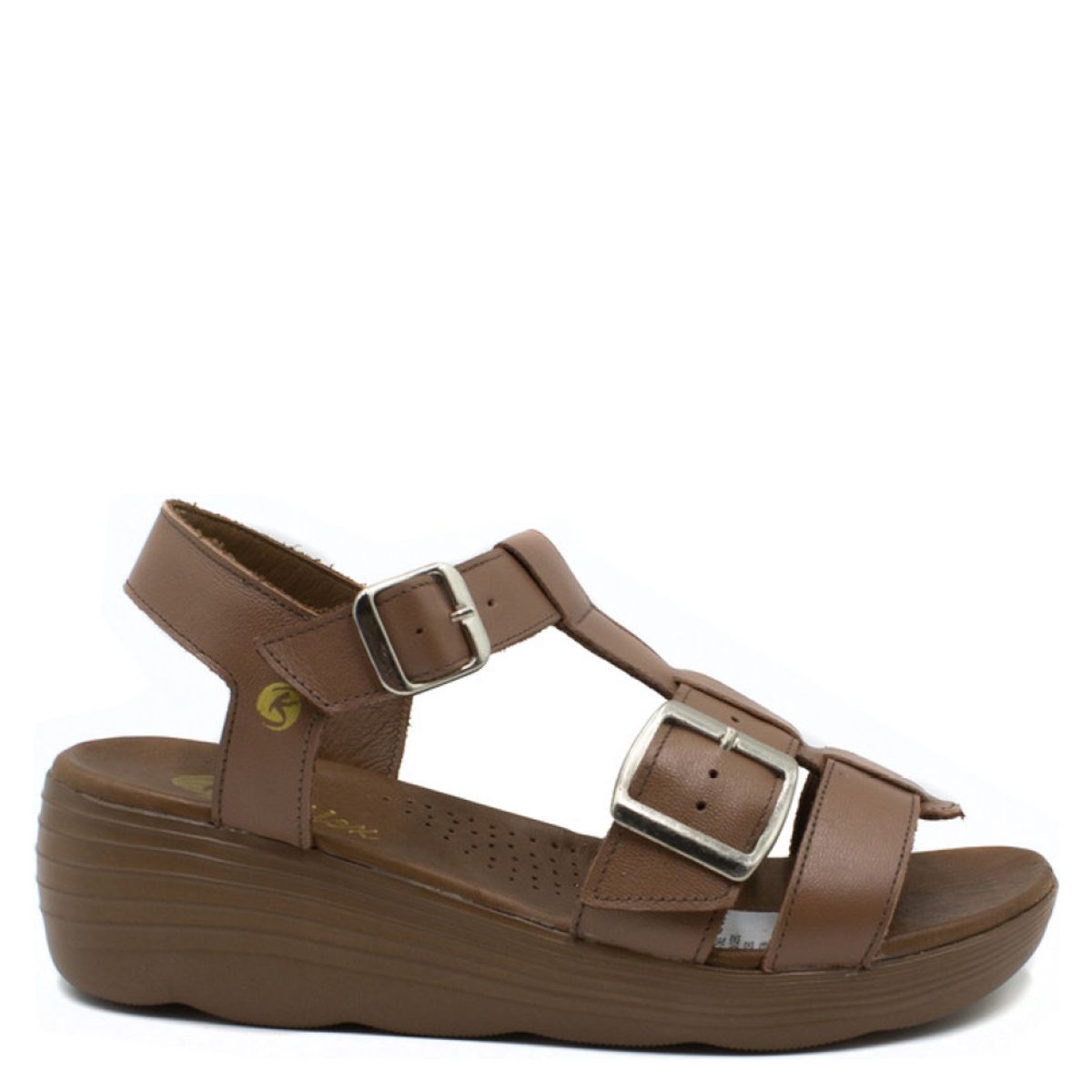 BE FLEX - Sandalia Mujer Cuero Coñac