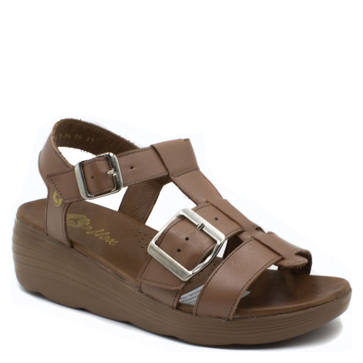 BE FLEX - Sandalia Mujer Cuero Coñac