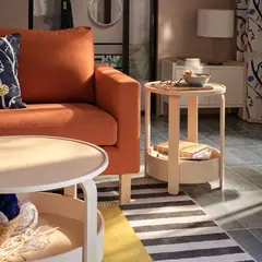 IKEA - Mesa lateral BORGEBY, chapa abedul, 46 cm