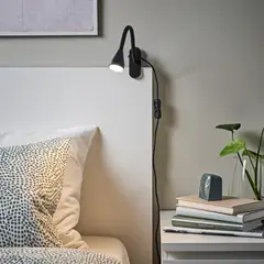 IKEA - Foco pinza LED NÄVLINGE, negro