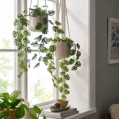 IKEA - Planta artificial FEJKA, interior/exterior colgante/monstera, 9 cm
