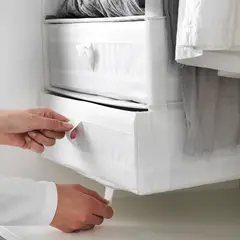 IKEA - Organizador con compartimentos SKUBB, blanco, 44x34x11 cm