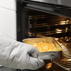 IKEA - Bandeja para horno KONCIS, acero inoxidable, 26x20 cm