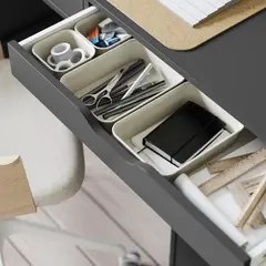 IKEA - Organizador NOJIG, plástico/beige, 15x20x5 cm