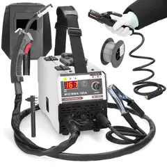 GENERICO - Soldadora MIG/MMA-160A Sin Gas 110-220V con Accesorios