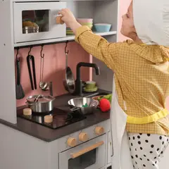 IKEA - Cocina infantil SILLTRUT, gris, 68x40x100 cm