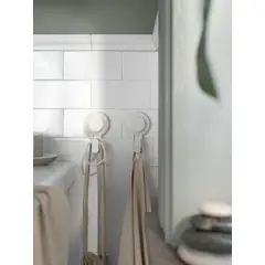 IKEA - Percha con ventosa TISKEN, blanco